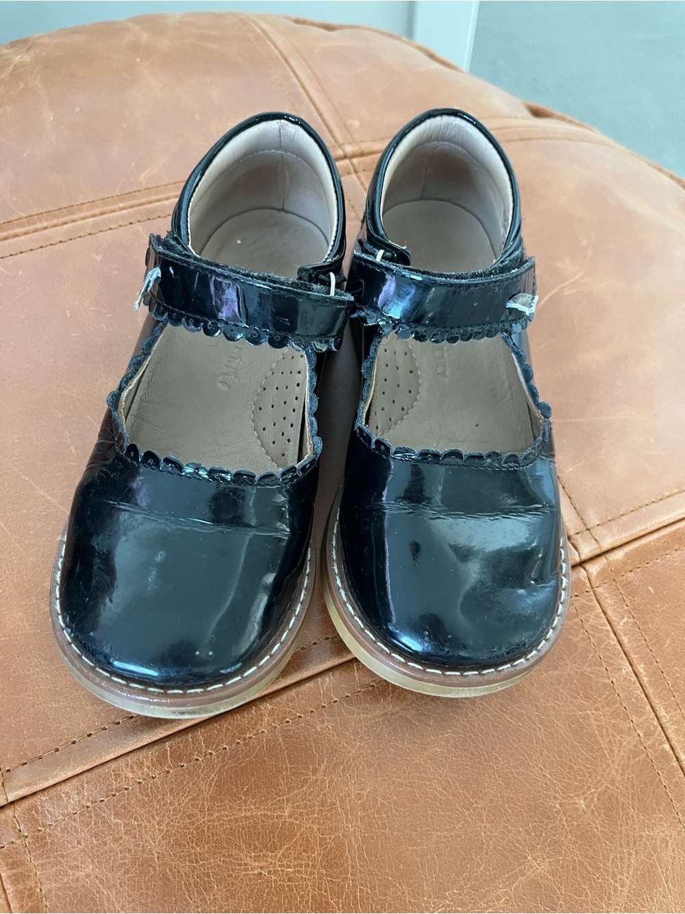 Elephantito patent Black Mary Jane Dress Shoes kids size 11